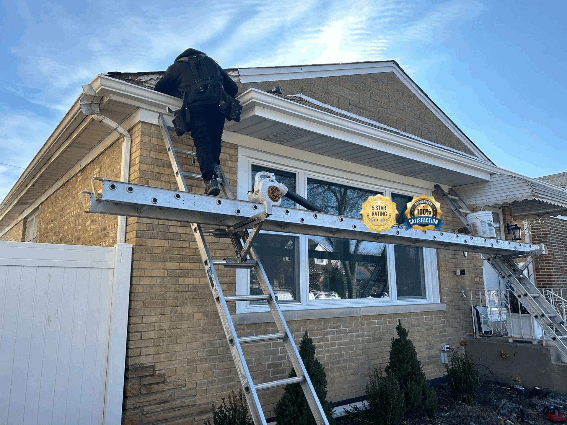 Veteran-owned gutter installation service Trilby