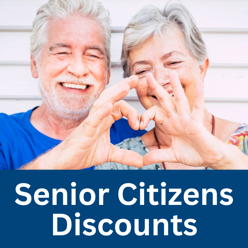 Senior and Military Discounts Available